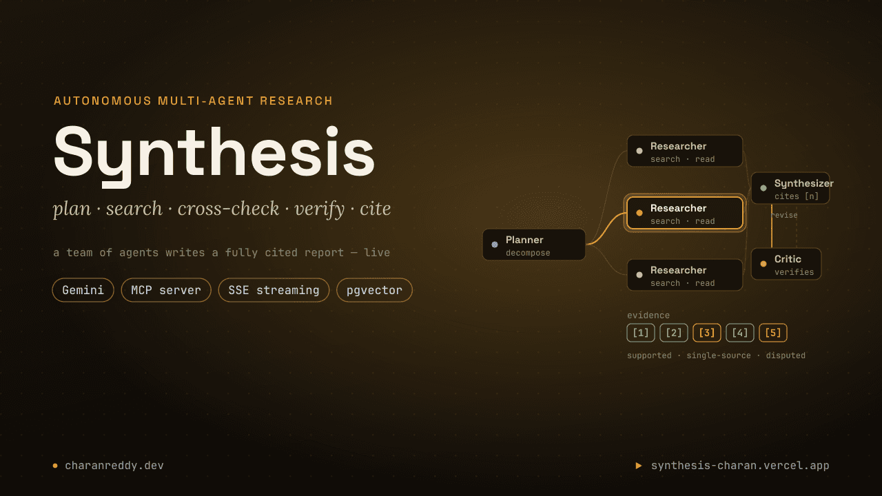 Synthesis: An Autonomous Multi-Agent Research Engine